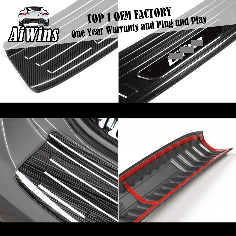 

Car style For Hyundai Sonata 2020 rear guard modified sill strip boot pedal boot guard