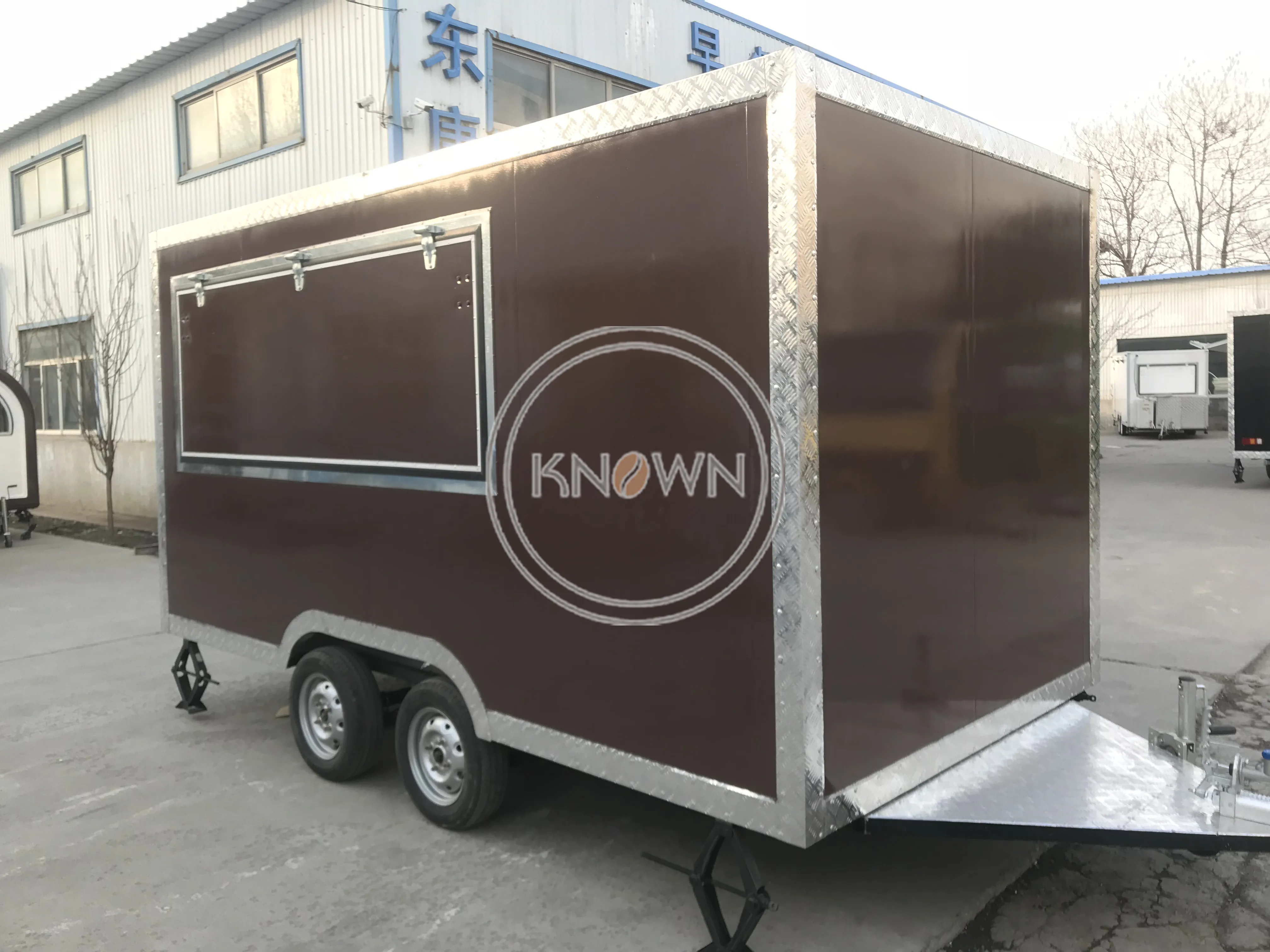 Квадратная торговая тележка для мороженого Мобильная еды продажа грузовиков