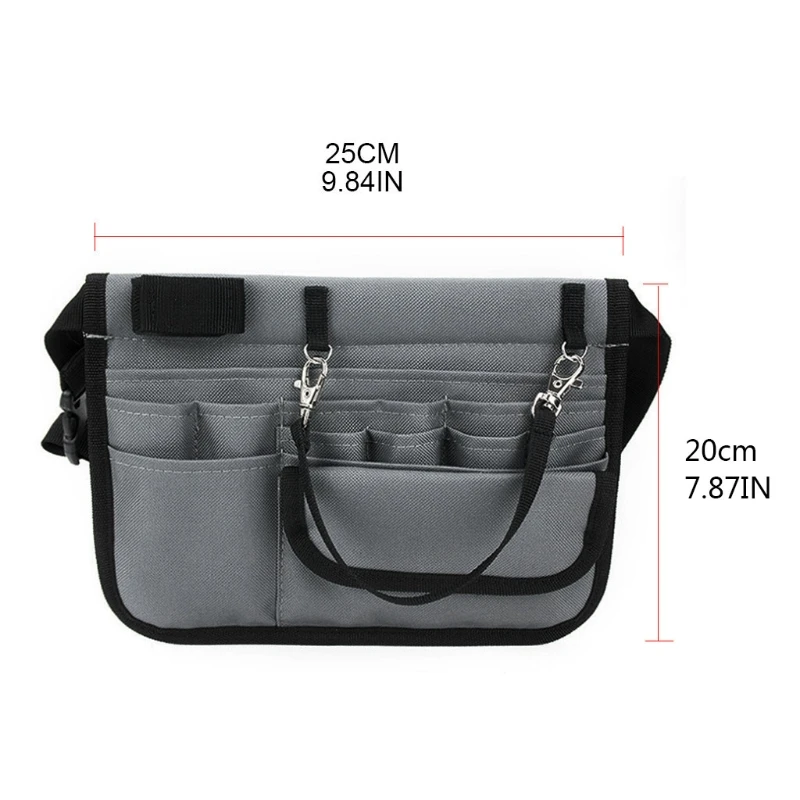 

Nurse Organizer Belt Fanny Pack 13-Pocket Waist Bag for Scissors Care Kit Tool Storage Bum Bag Unisex Nurse Apron Hip Purse