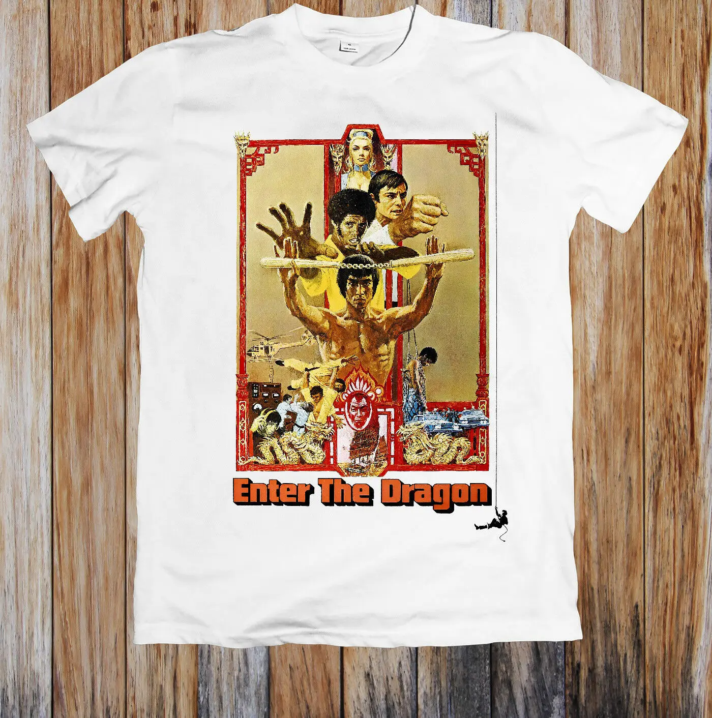 Брюс Ли войти в дракона унисекс летняя футболка 2019 хлопок для мужчин модные