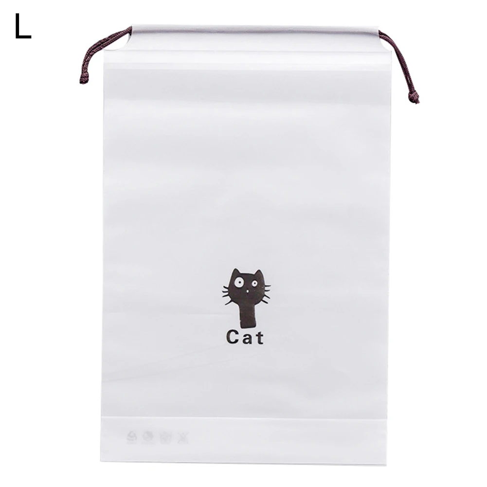 New Arrival Cute Portable Travel Laundry Drawstring Bag Cat Print Underwear Home Sundries Pouch | Дом и сад