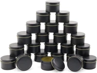 5 oz 15pcspack black color candle containers candles jars for candle making
