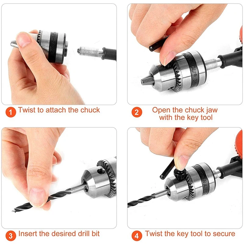 

3/8 Inch Hand Drill Manual Hand Crank Drill with 8Pcs Drill Bit Set, Safe Double Pinions DesignHand Drill for Wood