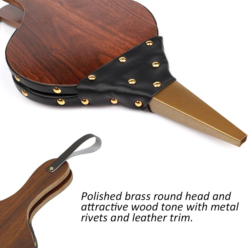 Деревянная Ручная воздуходувка TEENRA ручной работы вентилятор для барбекю огонь