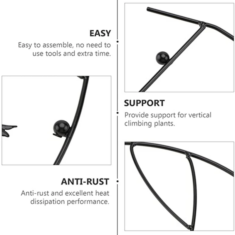 2 шт. в упаковке круглый садовые цветы стенд для лазания Садоводство Поддержка