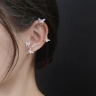 Kpop мини минималистский Бабочка Фея Блестящий изысканный эстетический зажим для уха без пирсинга Серьги для женщин Egirl BFF ювелирные изделия