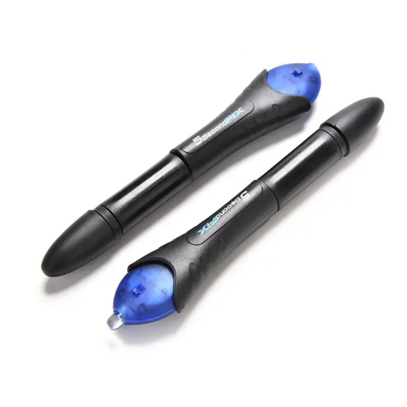 

5 Second Quick Fix Liquid Glue Pen Uv Light Repair Tool With Glue Super Powered Liquid Plastic Welding Compound Office Supplies