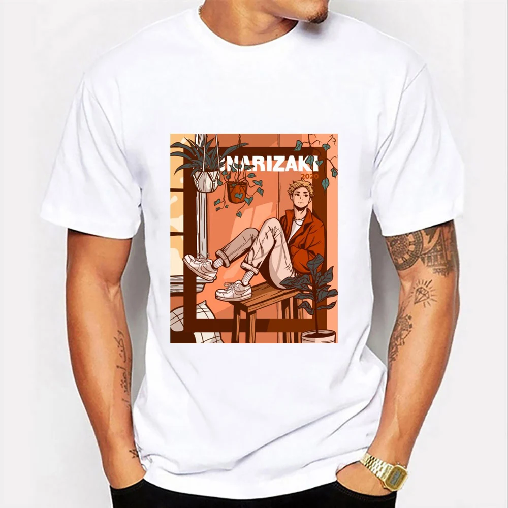 

Haikyuu T Shirts Fururodaki Volleyball Club High School T-Shirts Summer Men T Shirt Oversized Short Sleeve Tee Round Neck Tops
