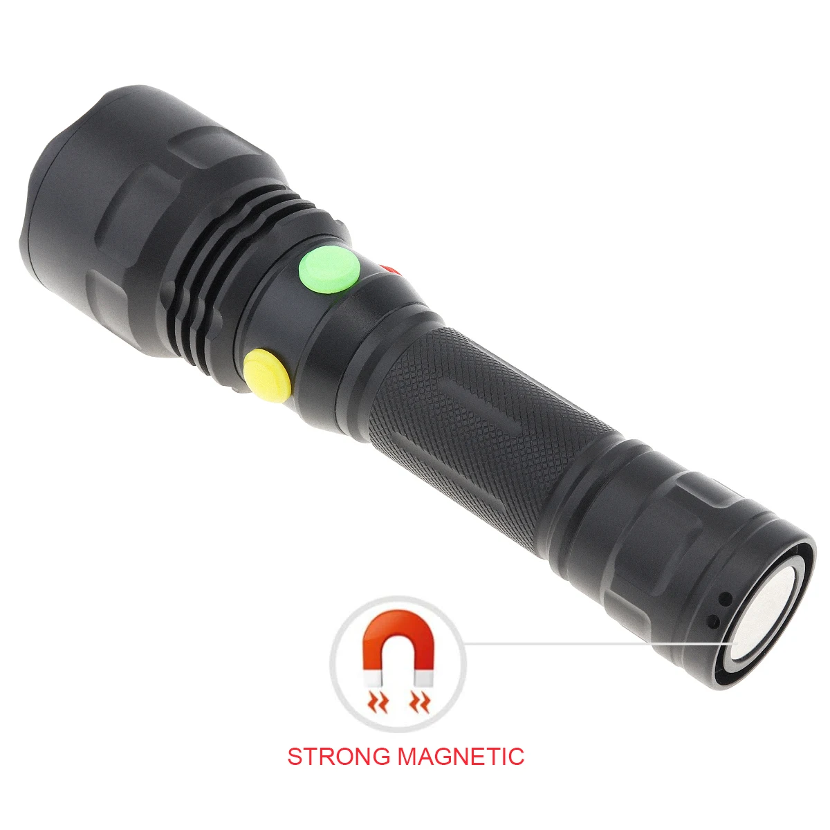 SecurityIng 4 in 1 Multicolor Tactical Flashlight White Red Green Yellow Light Torch Rechargeable Waterproof for Hunting Hiking - купить по