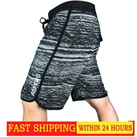 men swimming beach shorts swimsuit fast dry surf beach pants summer running fitness sports pants plate pants stretch five pants