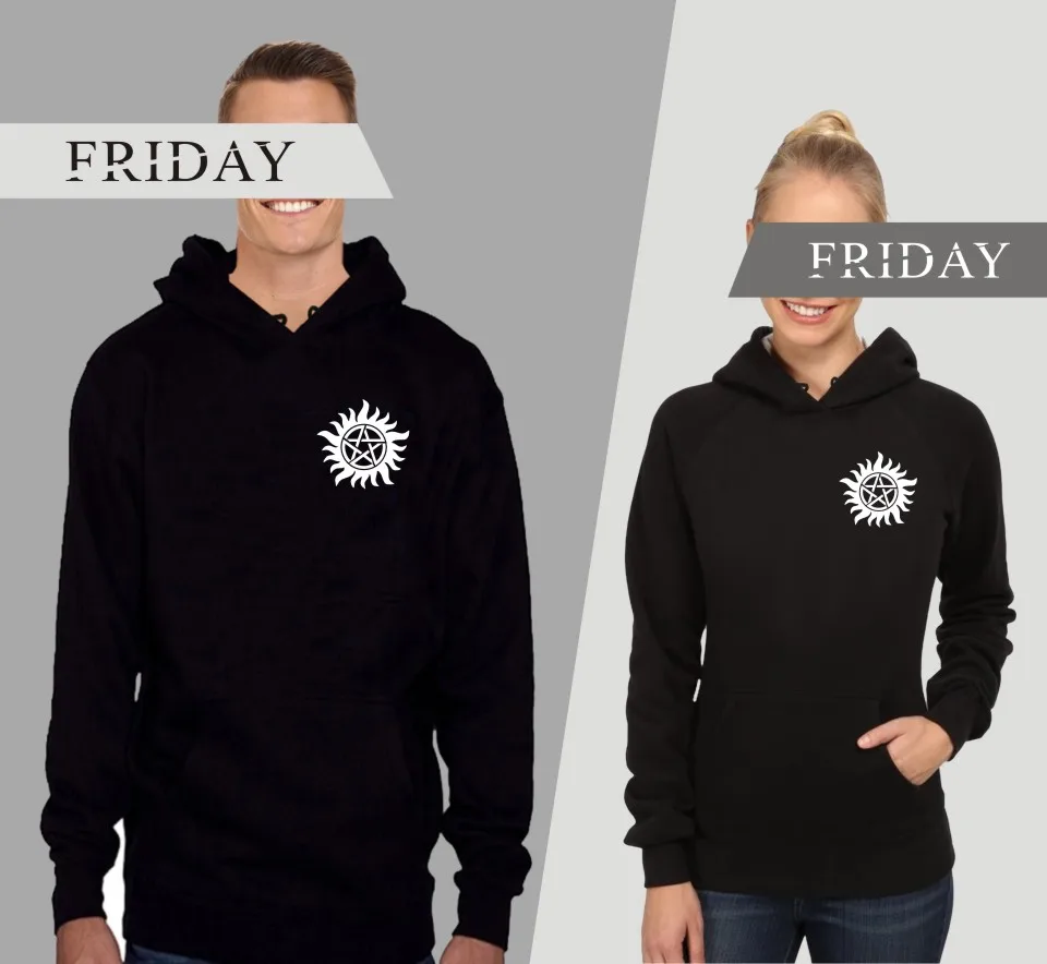 Супернатуральный Ангел и охотник толстовки для мужчин/женщин толстовка