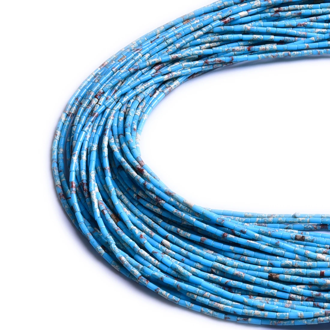 Asingeloo Cylindrical Tube Natural Stone Tiger Eye Lapis Lazuli Labradorite Gemstone 2x4mm Jasper Beads for DIY Jewelry Bracelet | Украшения