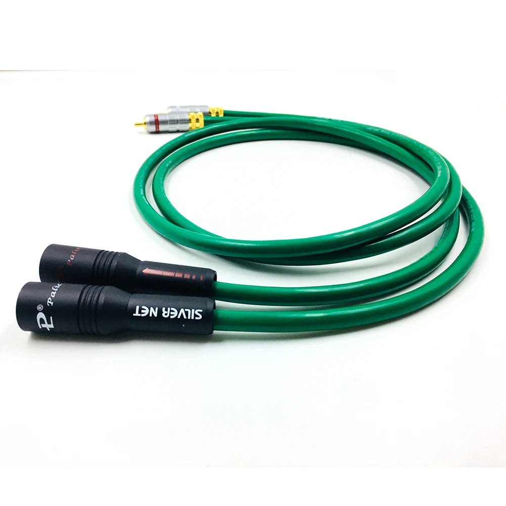 

hifi 2328 Hifi RCA to XLR Cable High Quality 6N Silver Plated 2RCA Male to 2XLR Male Cable audio Interconnector cable