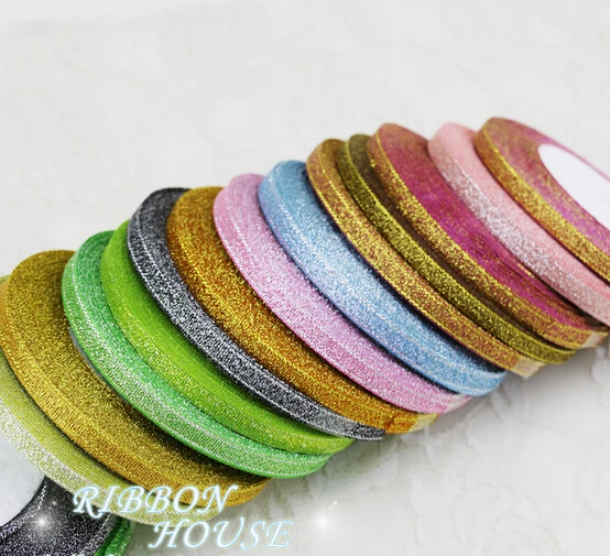 Новинка (25 ярдов/партия) 1/4 дюйма (6 мм) небесно голубой цветной полиэфир