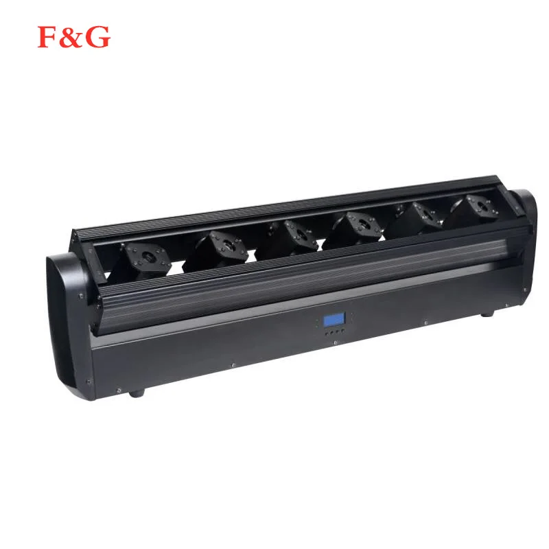 1 stk/partij Grote Power 6W RGB Full kих 6 Ogen движущийся лазерный свет Zes Hoofden DMX бар DJ вечевечерние