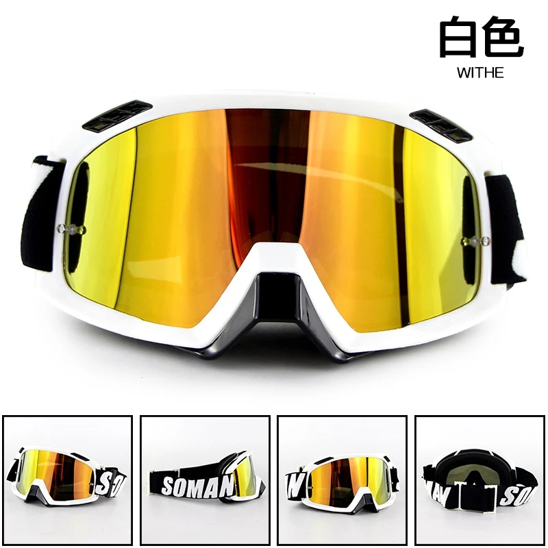 okulary Brand New Motorcycle Helmet Goggle Sweat-absorbent Motocross Glasses Motor Bike Racing Gafas lunettes anteojos