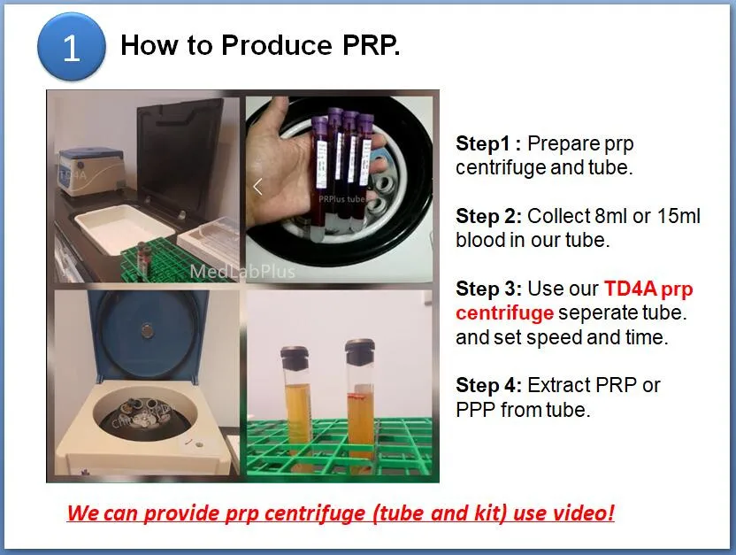 Красота низкая скорость PRP Центрифуга Лабораторная центрифуга PRP использование 8 мл 10 мл 12 мл 15 мл стеклянная трубка