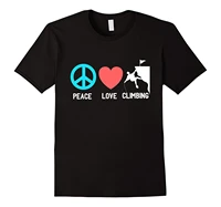 rock climbes t shirt peace love climbes funny gift shirt 2018 new arrival mens fashion top tee high quality personality