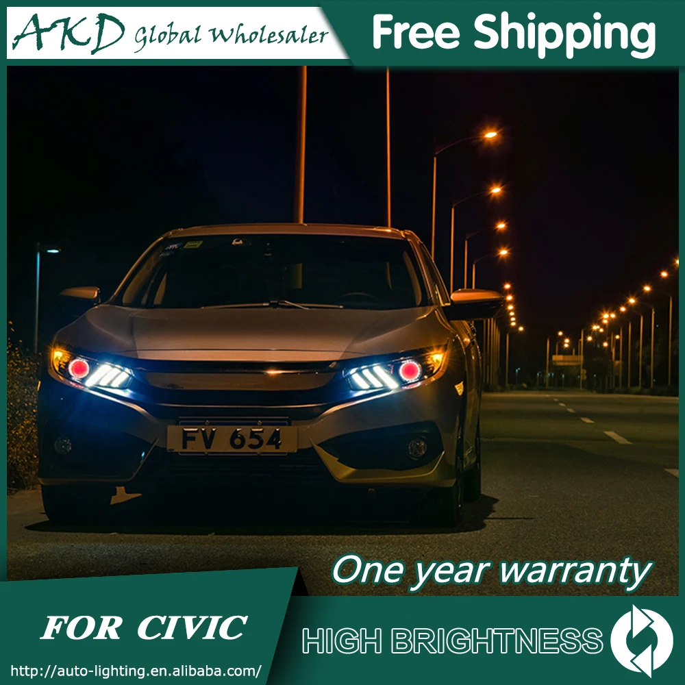 Фары для автомобиля Honda CIVIC X G10 2015 2019 DRL дневные ходовые огни Светодиодный