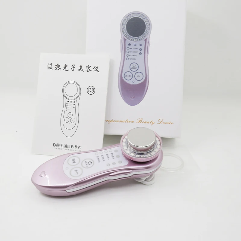 

LED Warm Ion Color Light Importer Ultrasonic Five-In-One Color Beauty Tool Brighten And Tighten Fade Fine Lines, Restore Youth