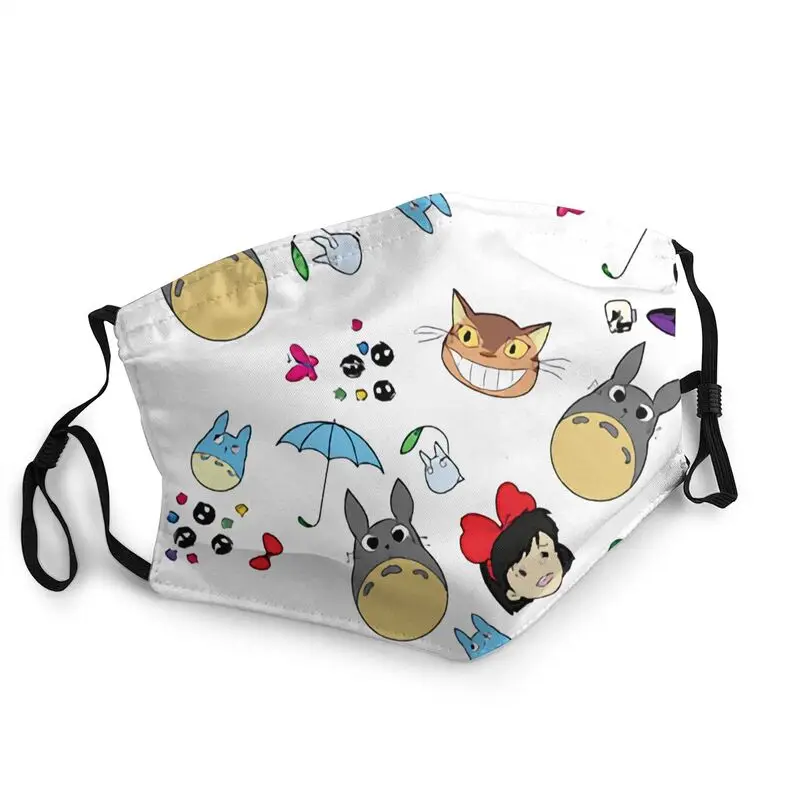 

My Neighbor Totoro Mask Adjustable Face Mask Men Women Miyazaki Hayao Anime Anti Dust Protection Cover Respirator Mouth-Muffle