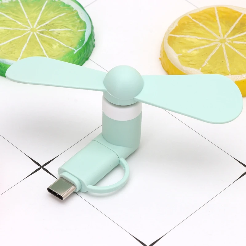 Ручной мини вентилятор USB вентиляторы 2 в 1 Type s C Micro кулер для samsungxiaomihua*tc маленький