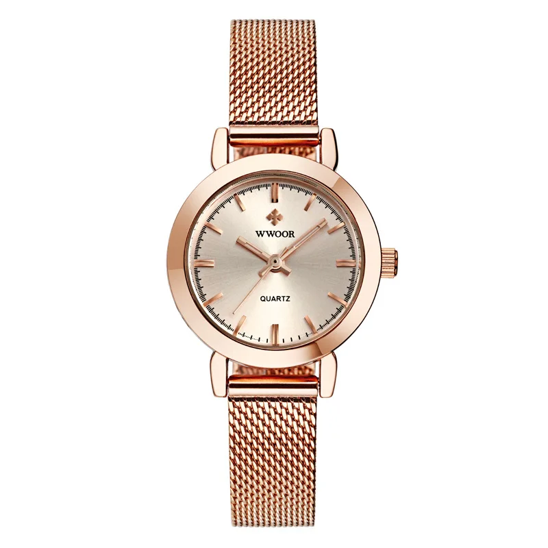 

2021New Watch Women Luxury Brand Quartz Watches Style Fashion Waterproof Stainless Steel Mesh Belt Luxe Femme Clock Reloj Mujer