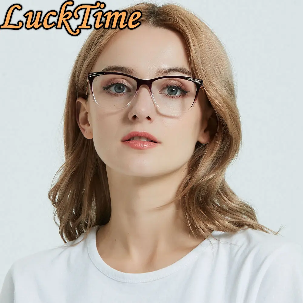 Женская винтажная оправа для очков LuckTime Классическая близорукости оправы по