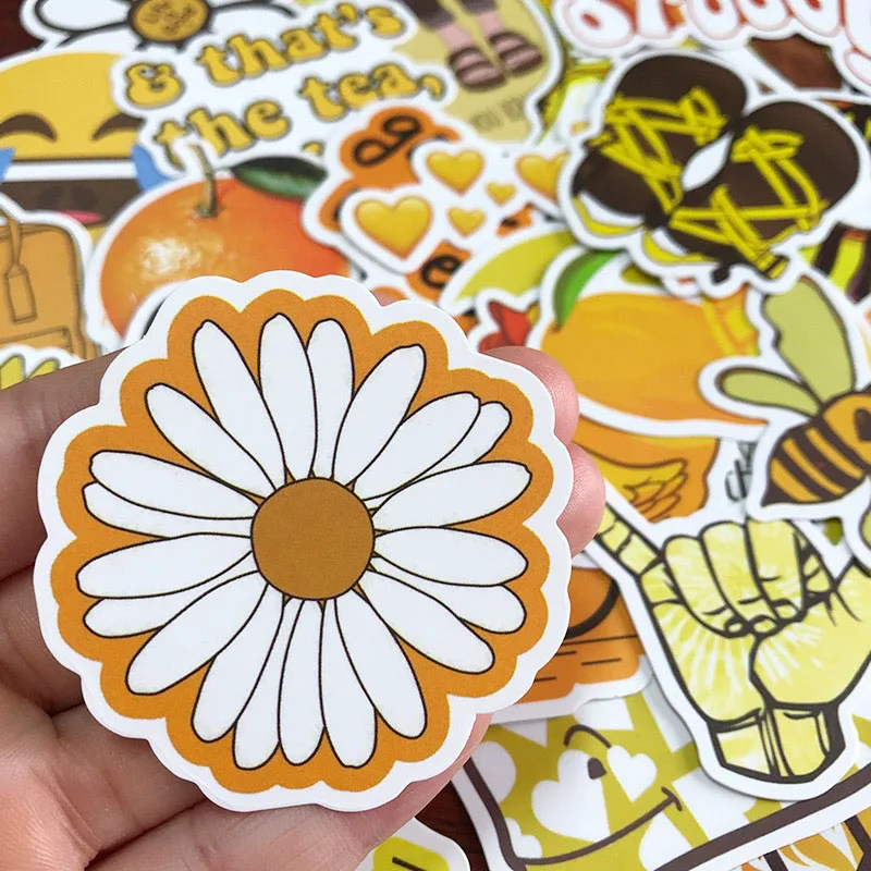 50 шт. Мультяшные простые милые наклейки для девочек детская игрушка водонепроницаемая наклейка сделай сам