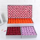 50 шт.коркорт. Искусственная Роза, цветок мыла, 4-слойное украшение для свадьбы, вечеринки, Рождества, День Святого Валентина, сделай сам, декоративные аксессуары