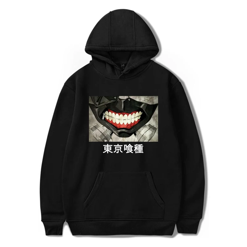 

Anime Hoodies Man Women Ken Kaneki Printed Harajuku Oversized Tops Pullover Streetwear Sweatshirt Unisex Clothes