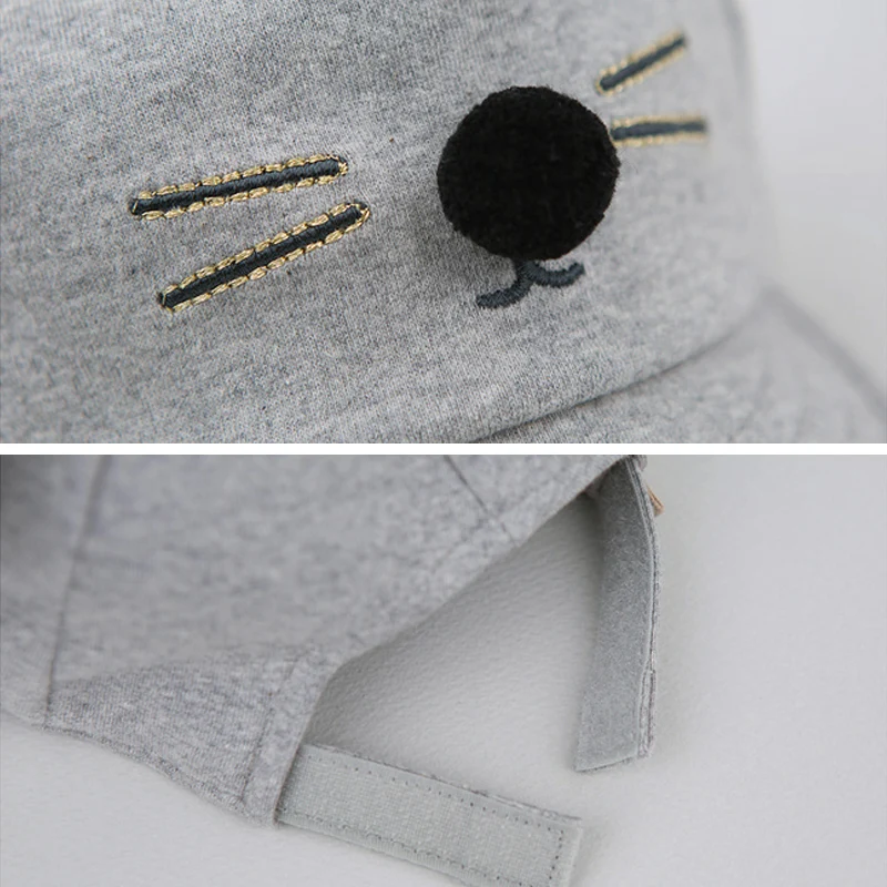 Детская бейсбольная кепка для мальчика шапочка с ушками мультяшным медведем