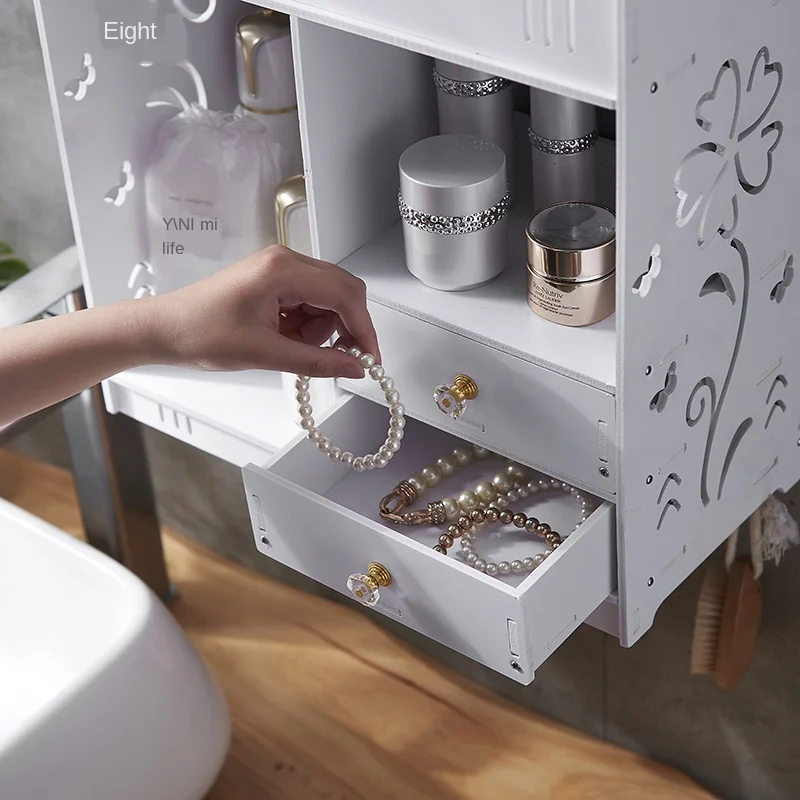 Полка для ванной и туалета большая настенная полка хранения в комнате без