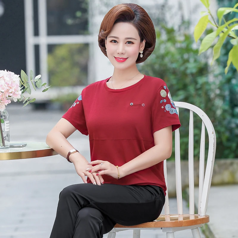 Рукав 2020 Летняя короткая футболка высокого качества Повседневная Хлопковая