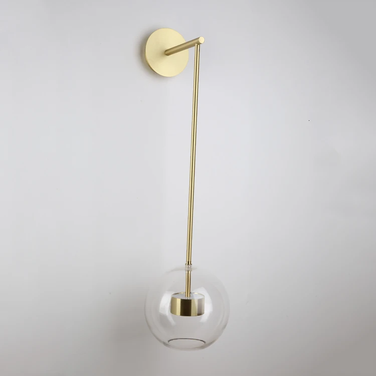 Clear Glass Reading Lamp Wall Mounted Outdoor Waterproof Hotel Long Crystal Chandelier deco maison | Лампы и освещение