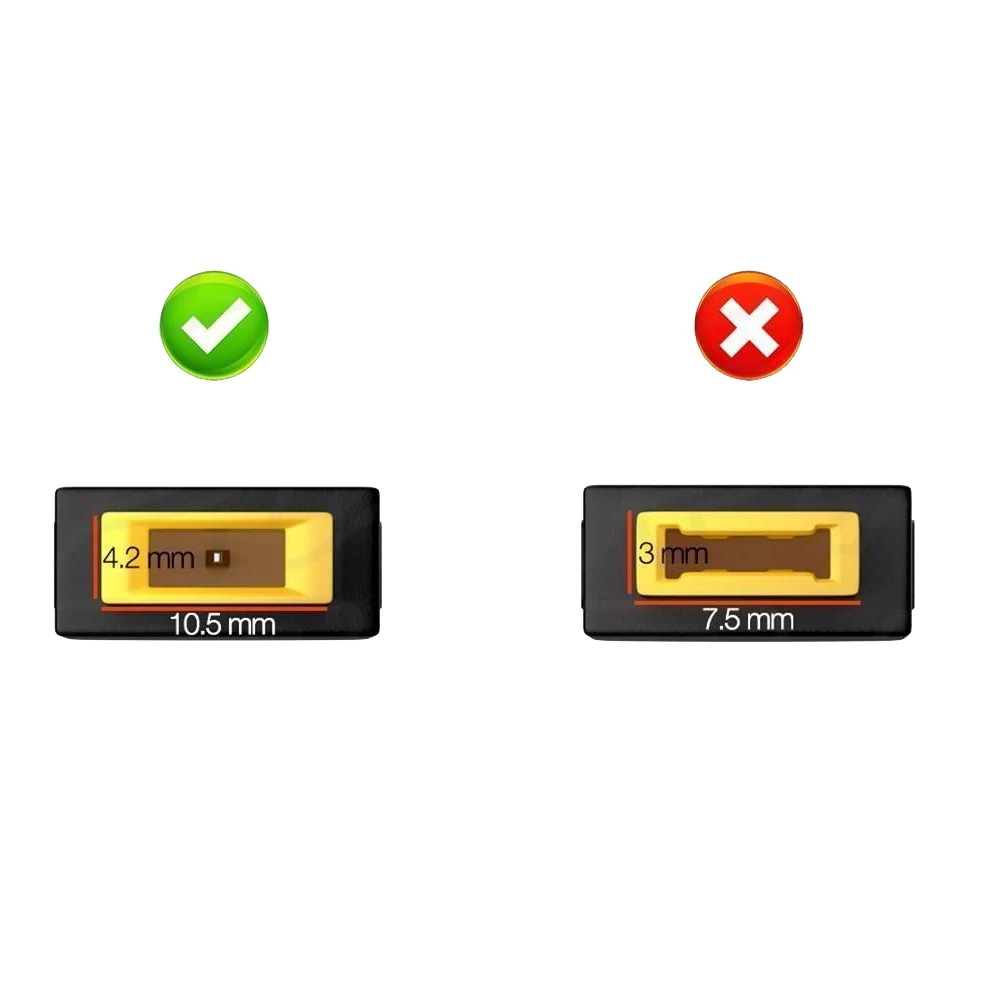 10 шт. прямоугольный разъем зарядного устройства постоянного тока для IBM LENOVO Thinkpad