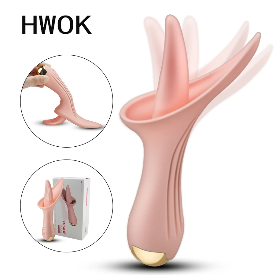 Вибратор для лизания языка массажер клитора оральной точки G стимулятор взрослых