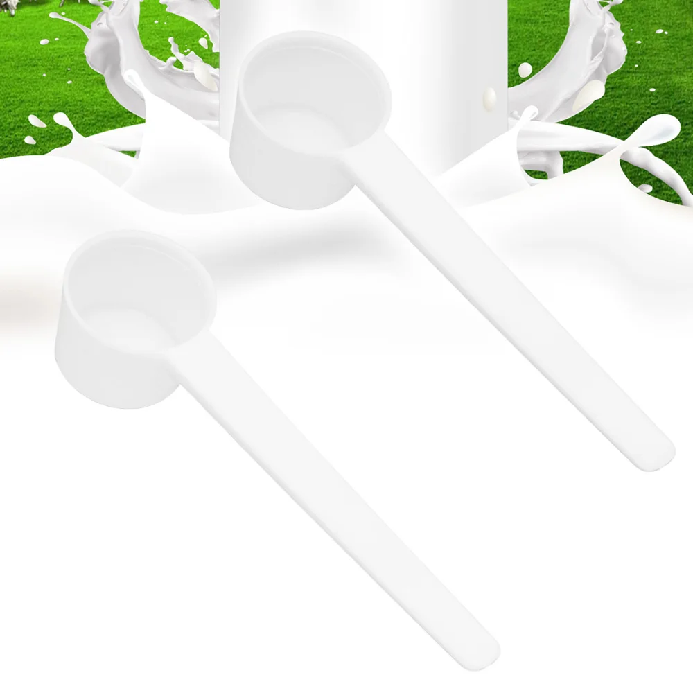

10pcs 5g Coffee Measuring Spoon For Powder Liquid Seasoning Refillable Reusable Compatible Scoops (White)