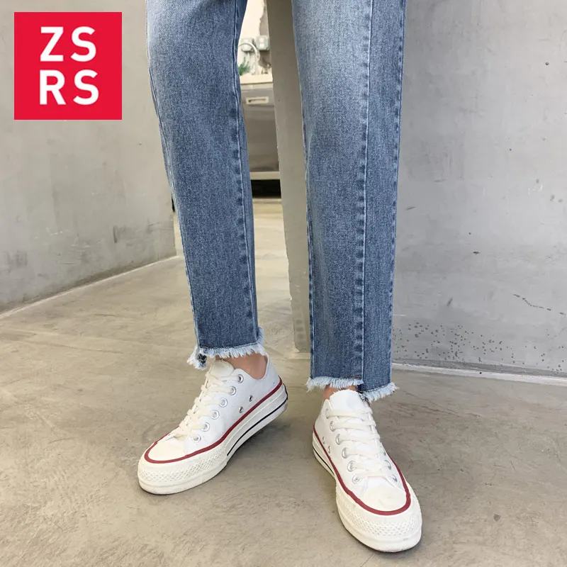 

Zsrs Woman Mom Jeans Boyfriend Jeans For Women With High Waist Push Up Large Size Jeans Denim Spring 2020 New Blue Black Beige