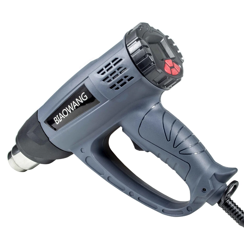 Строительный фен для пайки с регулируемой температурой и цифровым дисплеем