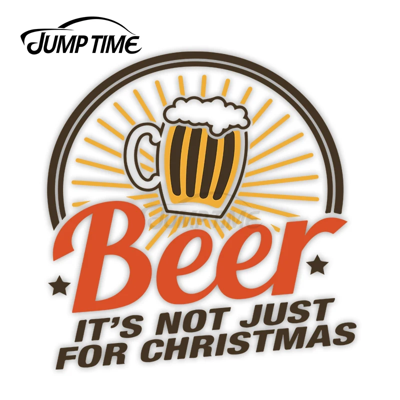 Время скачка 13 см x виниловые наклейки пиво это не только для рождественской