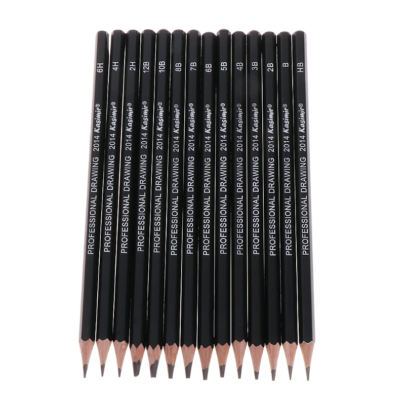 

14 Pcs Sketch Art Drawing Pencil 12B 10B 8B 7B 6B 5B 4B 3B 2B 1B HB 2H 4H 6H 203B