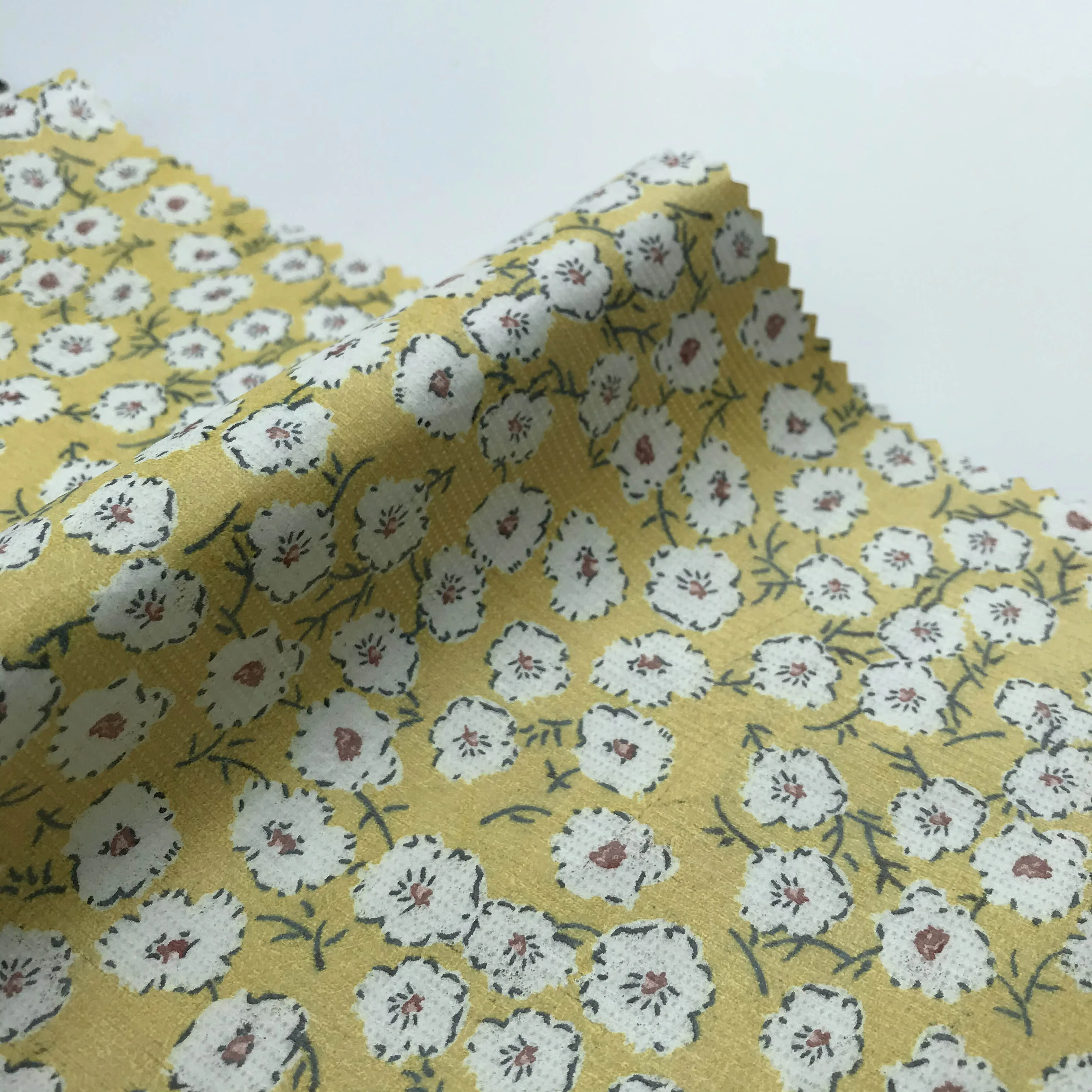 

Little Flowers Print ECO-Friendly Breathing Paper Fabric PAPER water-resistant raincoat, garment, Decoration, DIY T20061918