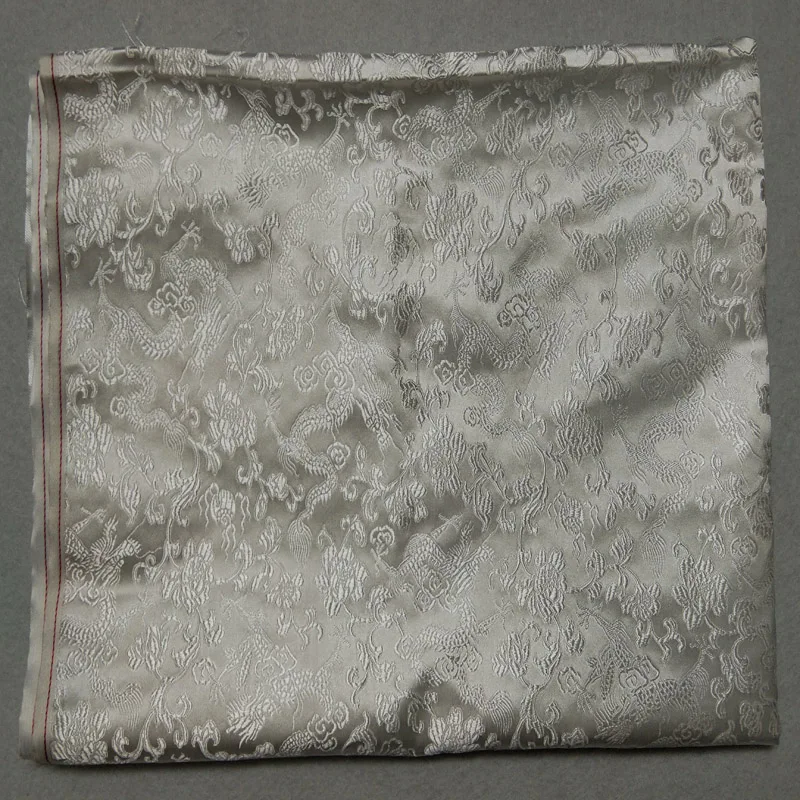 Классическая жаккардовая одежда с белым драконом 50x72 см костюм для платья