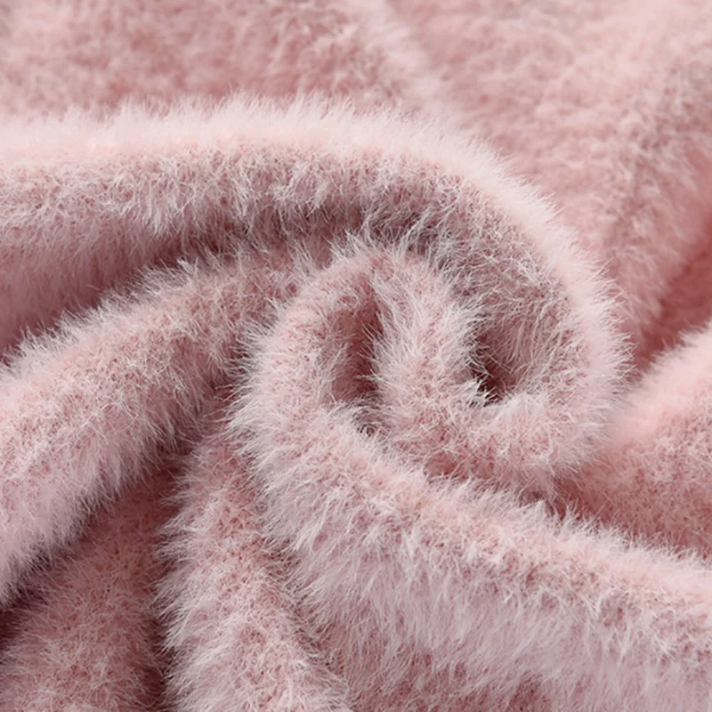 Зимняя вязаная детская одежда свитер для маленьких девочек милый пуловер с