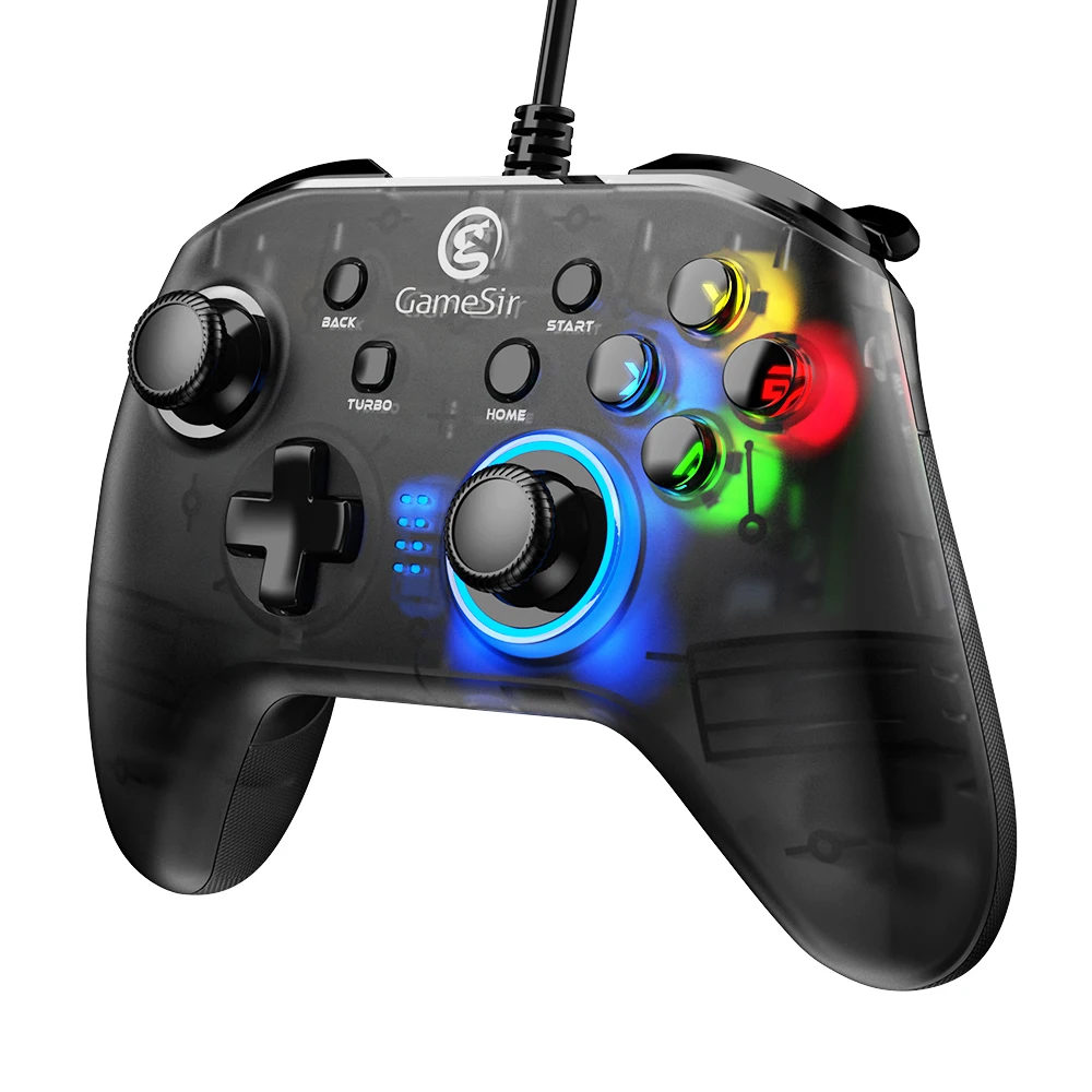 GameSir T4w USB проводной игровой контроллер для Windows 7/8/10 ПК геймпад с вибрационными