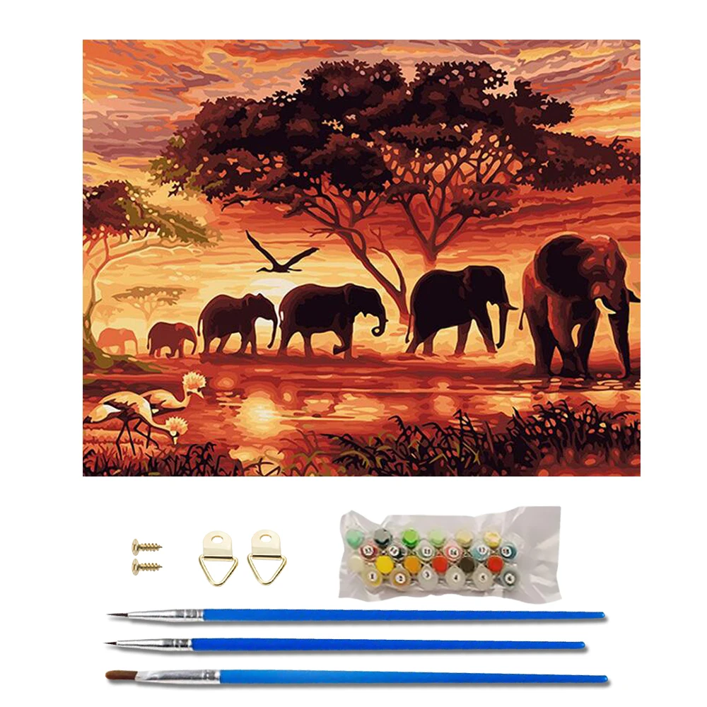 Набор масляных красок сделай сам Canva для рисования по номерам цифровая фея Луна