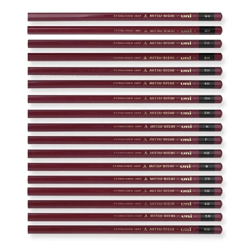 

Карандаш Mitsubishi Pencil 1887, 12 шт./коркор., специальные деревянные карандаши для учеников начальной школы, карандаш для скетчей