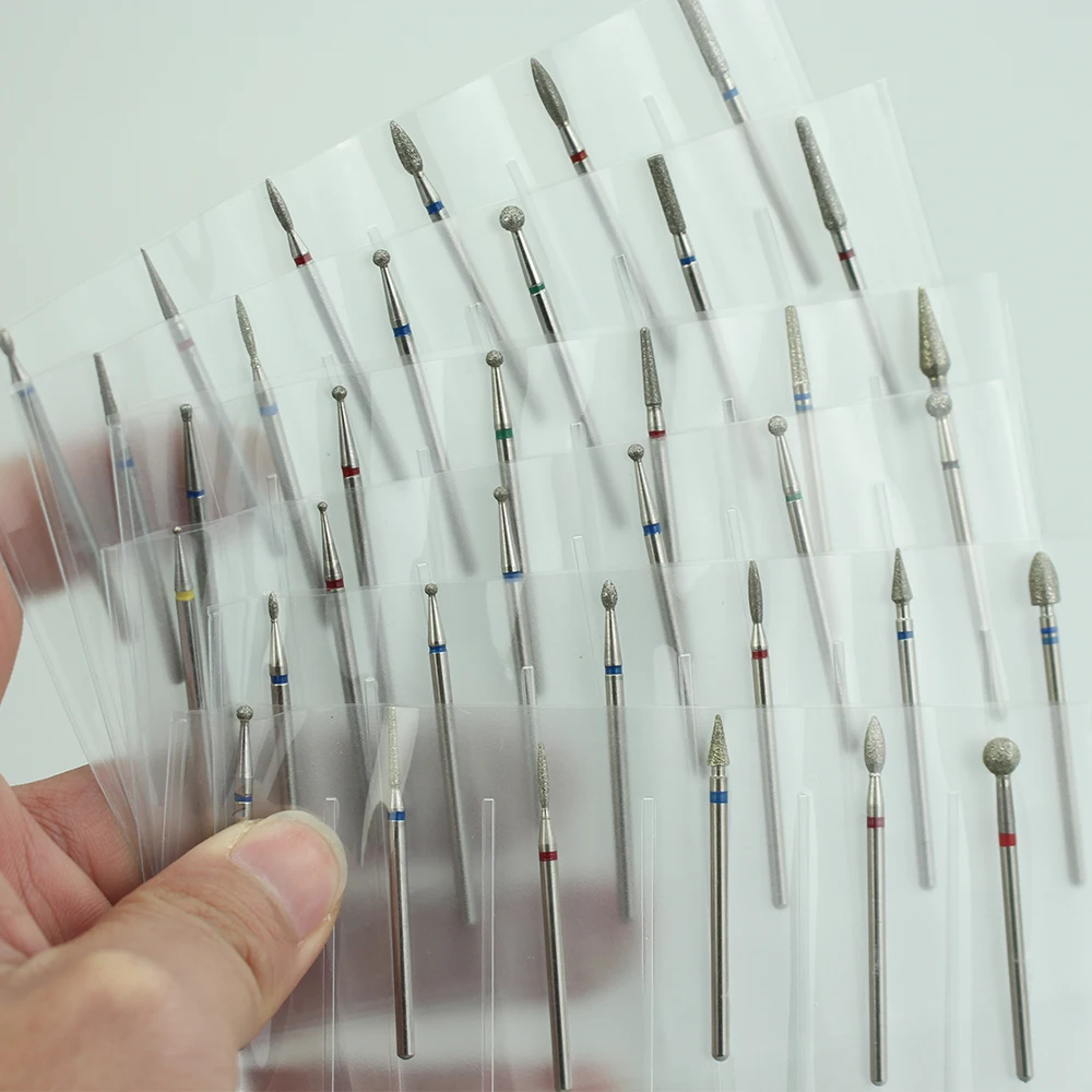 Алмазная дрель для ногтей 9 типов вращающаяся фреза электрического маникюрного