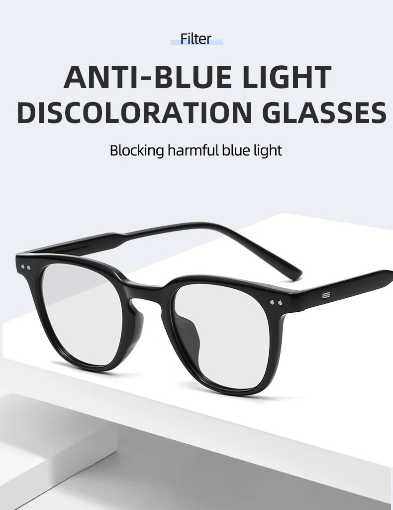 Солнцезащитные очки JackJad TR90 поляризационные фотохромные линзы с защитой от синих